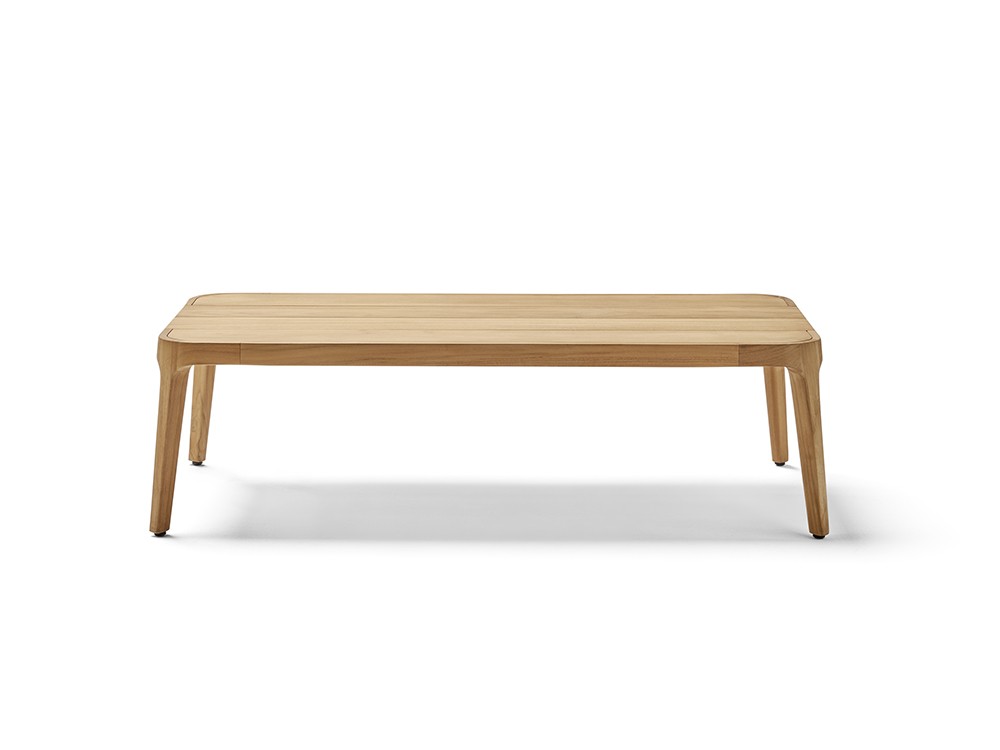Mesa de centro de madera de teca Paralel Point Point - 1