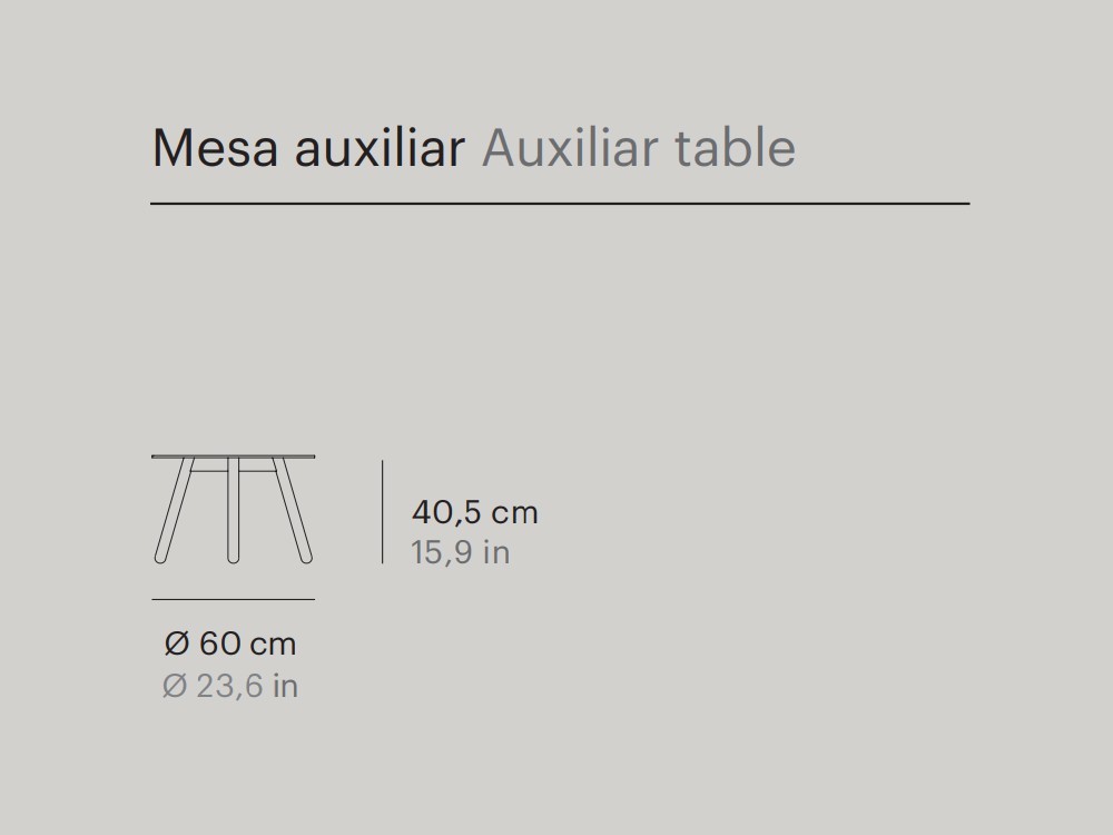 Mesa auxiliar Round Point Point - 8