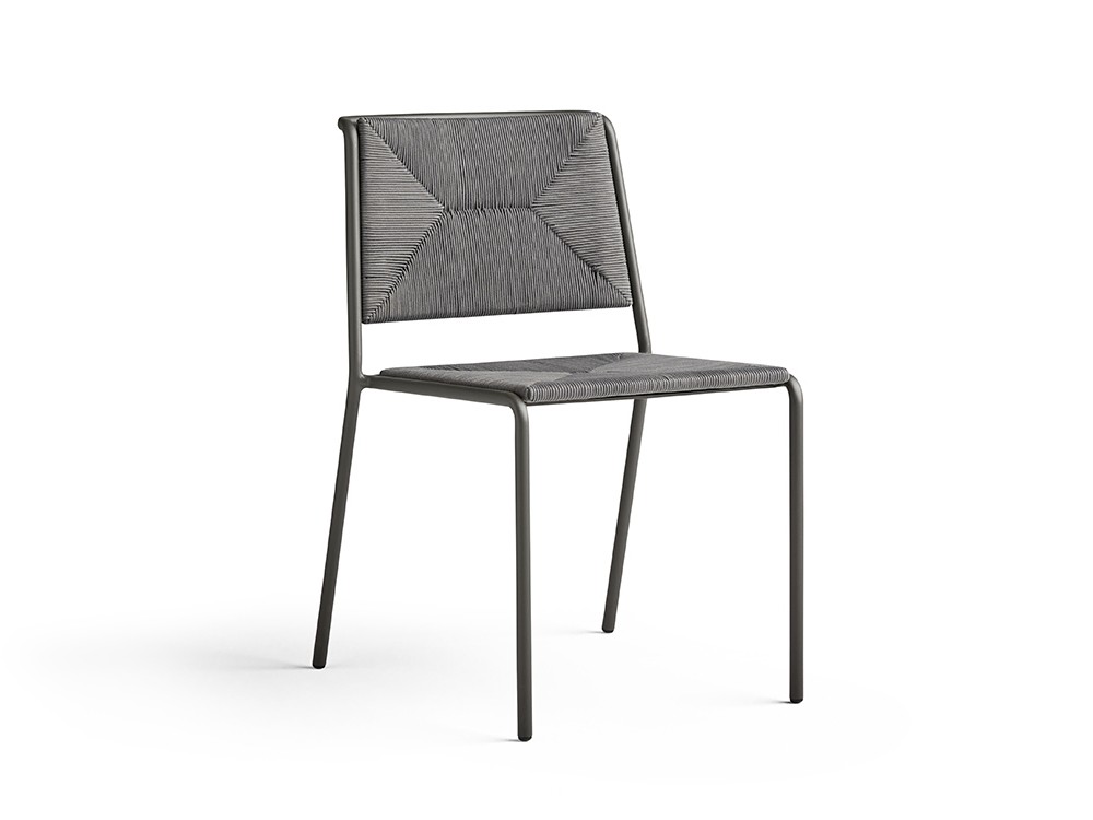 Silla de aluminio con asiento de cuerda Summer Point Point - 5
