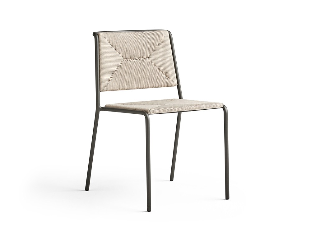 Silla de aluminio con asiento de cuerda Summer Point Point - 4