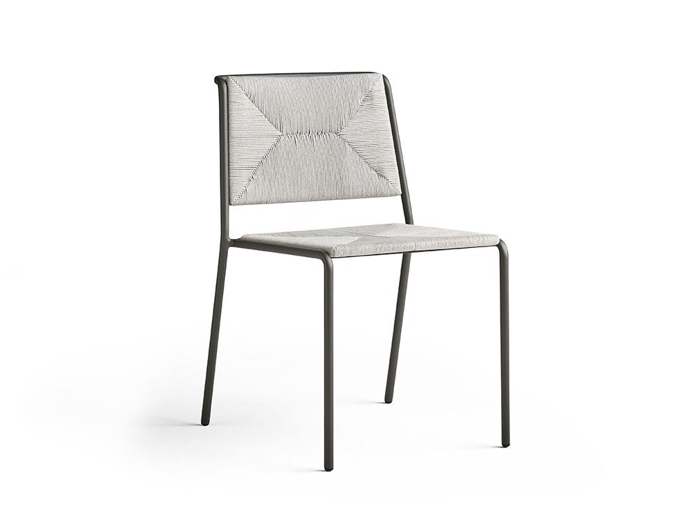 Silla de aluminio con asiento de cuerda Summer Point Point - 6