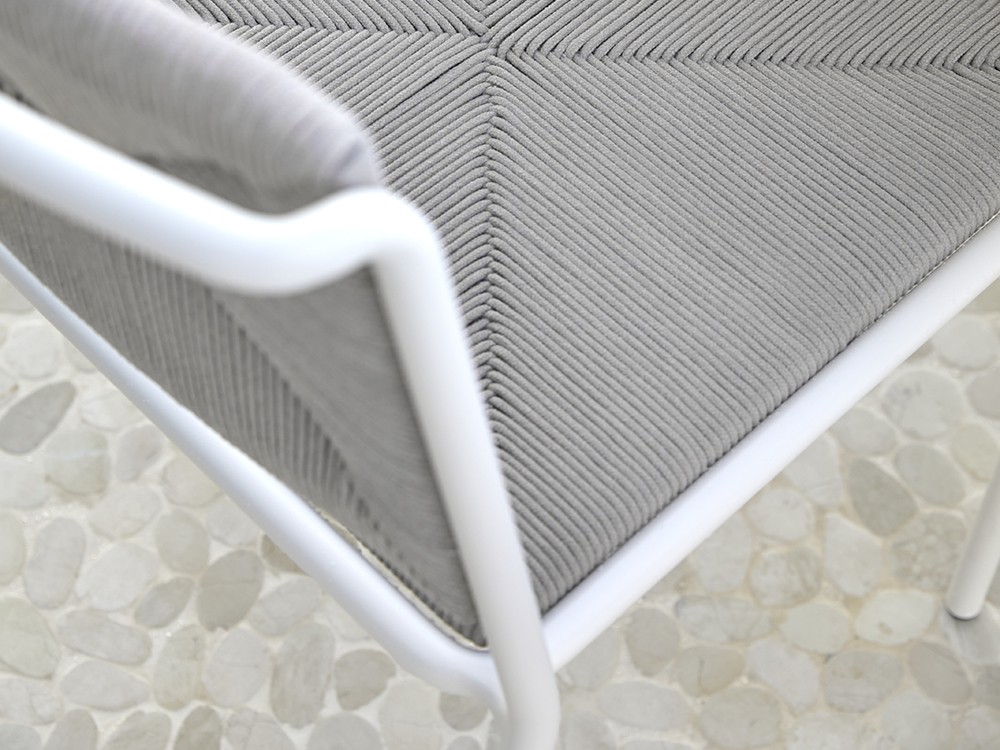 Silla de aluminio con asiento de cuerda Summer Point Point - 11