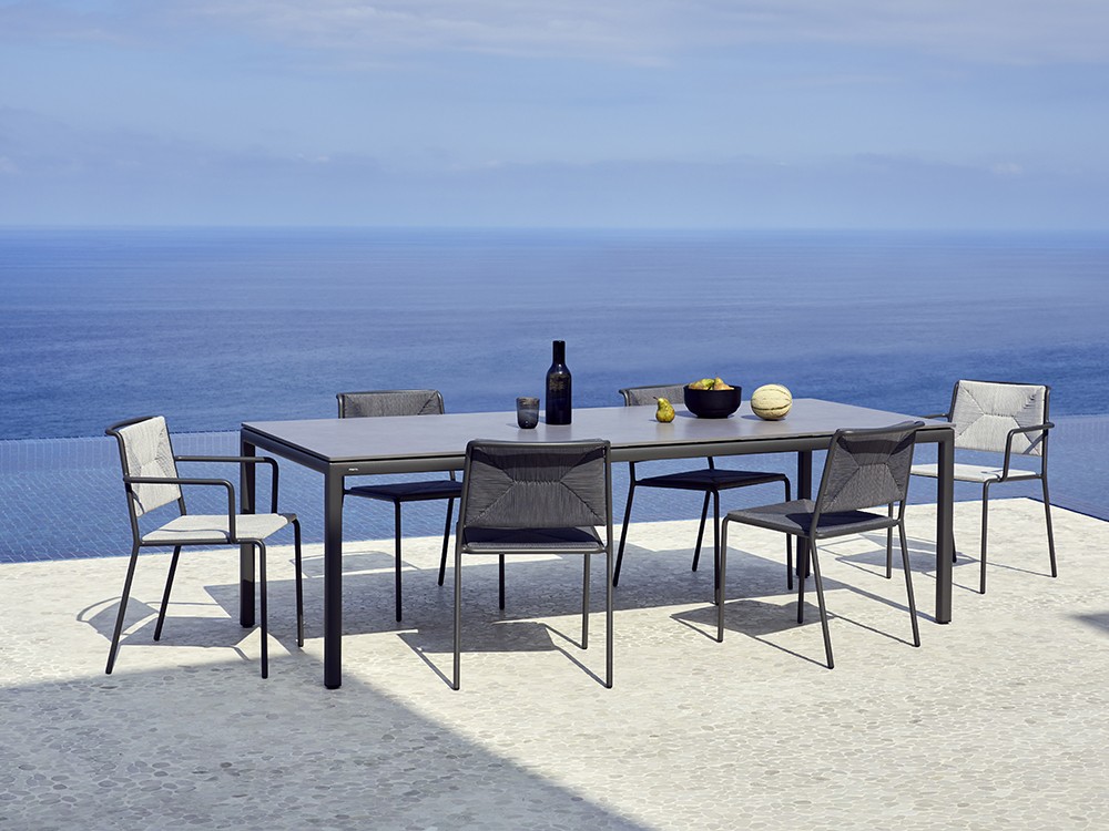 Silla con brazos con asiento de cuerda Summer Point Point - 11