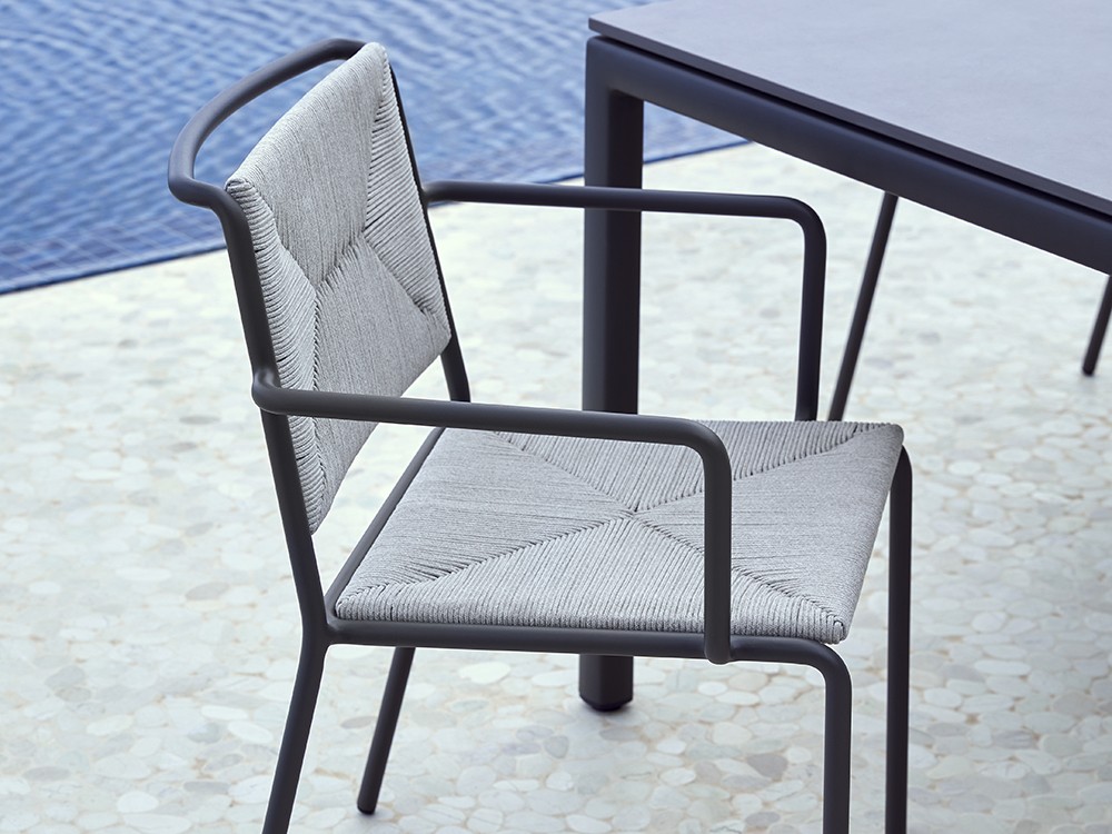 Silla con brazos con asiento de cuerda Summer Point Point - 13