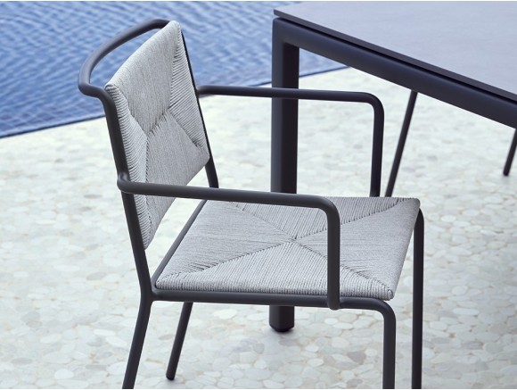 Silla con brazos con asiento de cuerda Summer Point Point - 13