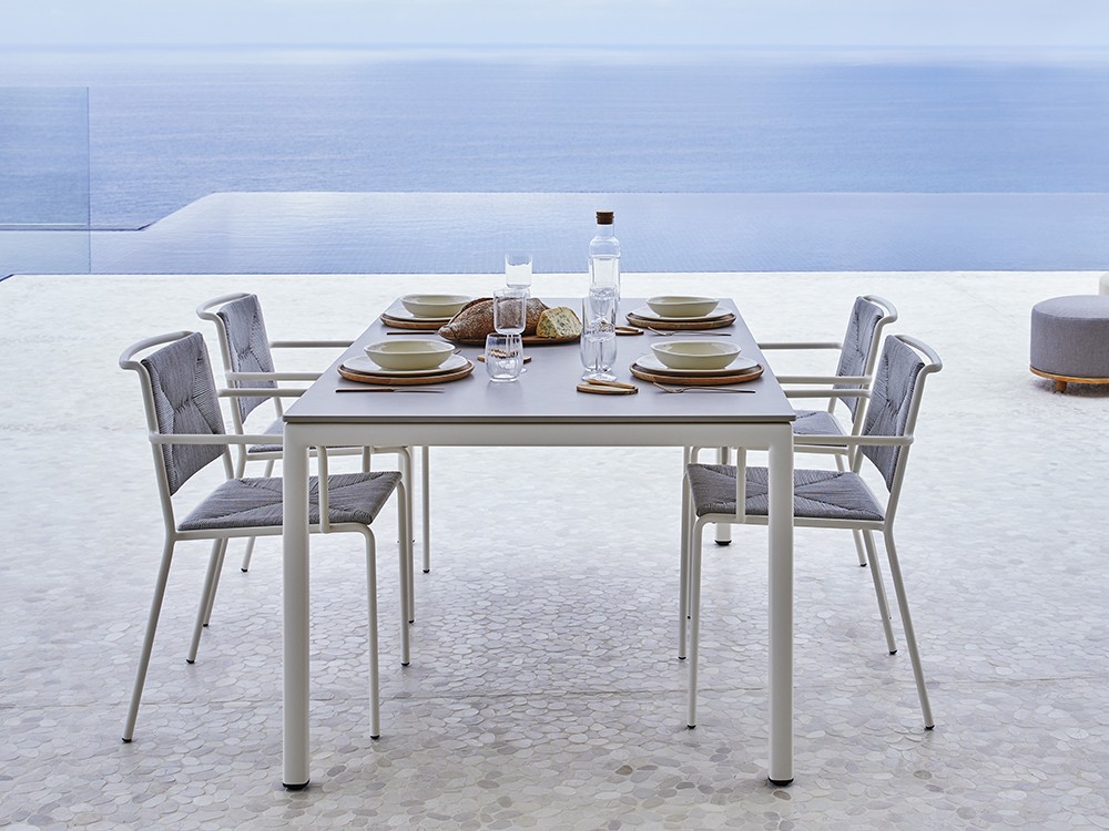 Silla con brazos con asiento de cuerda Summer Point Point - 12