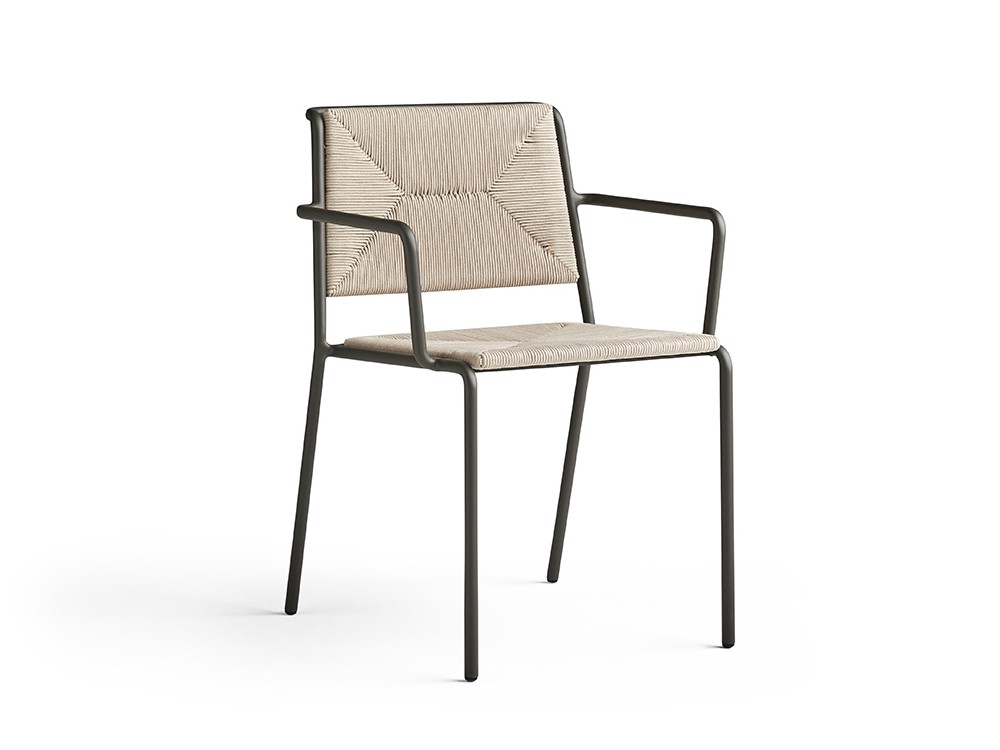 Silla con brazos con asiento de cuerda Summer Point Point - 4