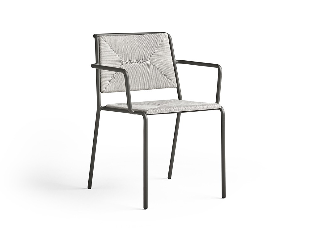 Silla con brazos con asiento de cuerda Summer Point Point - 6