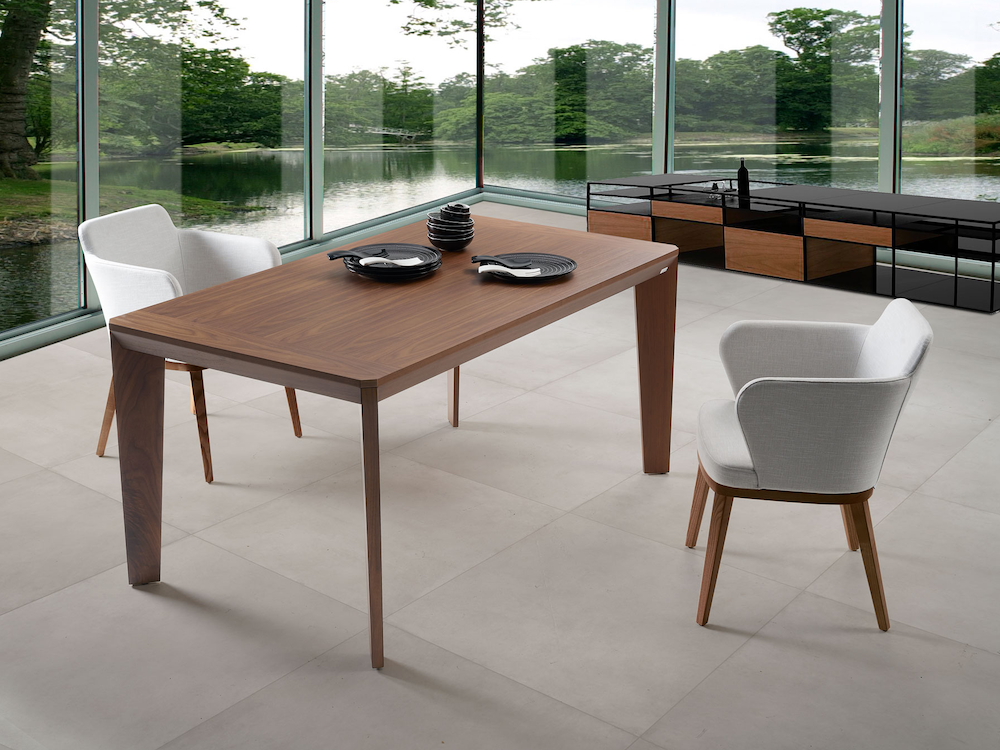 Sillón con patas de madera y asiento tapizado Evia MF Doos - 3