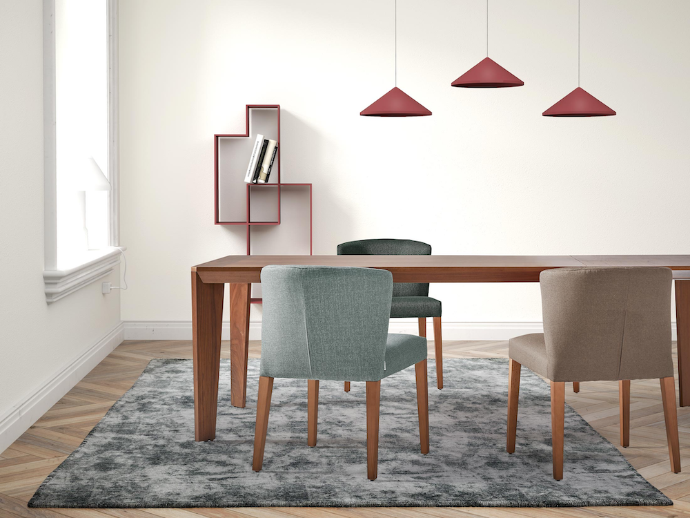 Silla tapizada con estructura de madera de haya Retro S01 Doos - 4