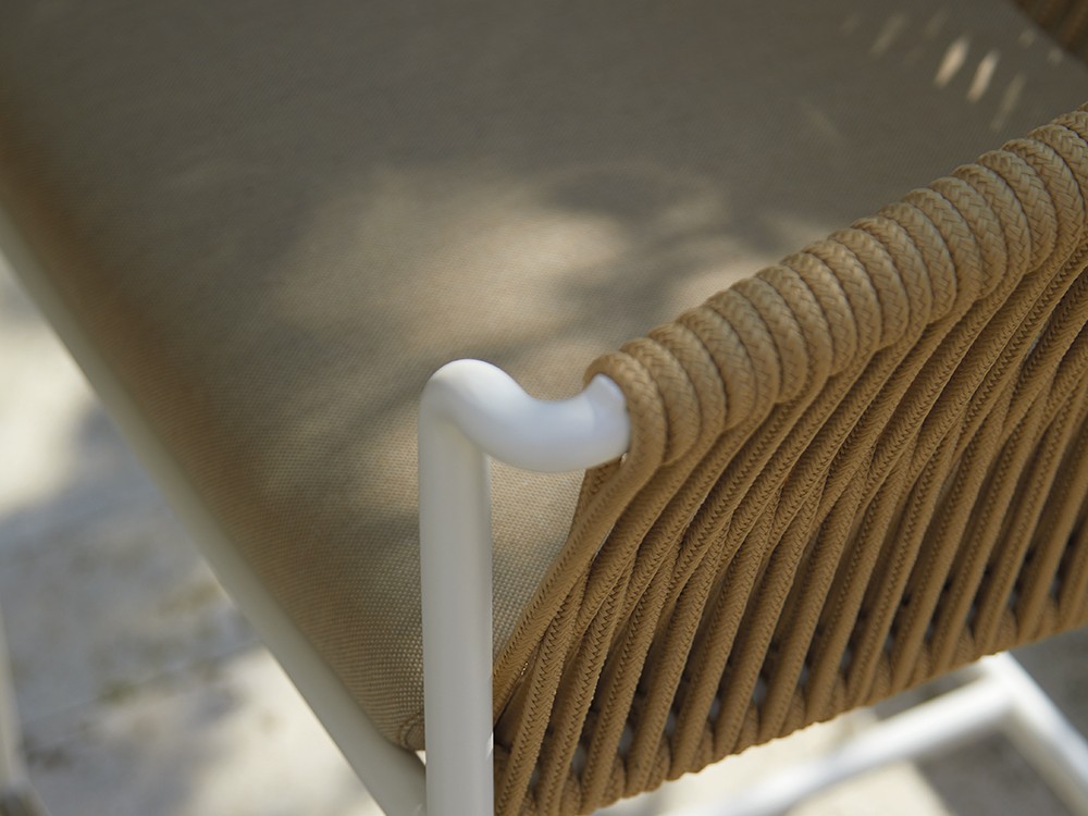 Taburete alto para exterior de cuerda trenzada Weave de Point - 19