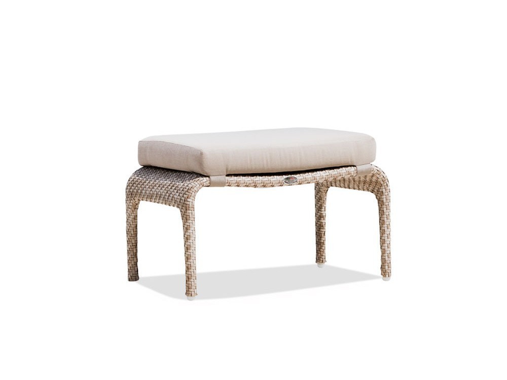 Otomán Journey con cojín tapizado en tejido panama de Skyline - 2