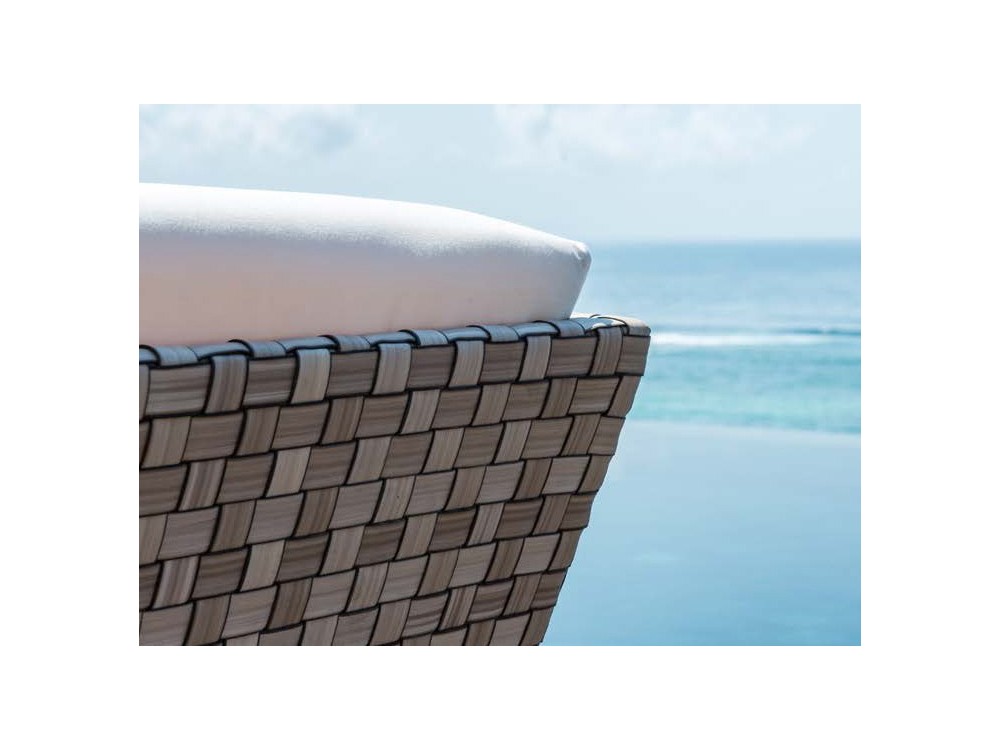 Sillón  de fibra sintética con cojines tapizados para salón exterior Brafta de Skyline - 8