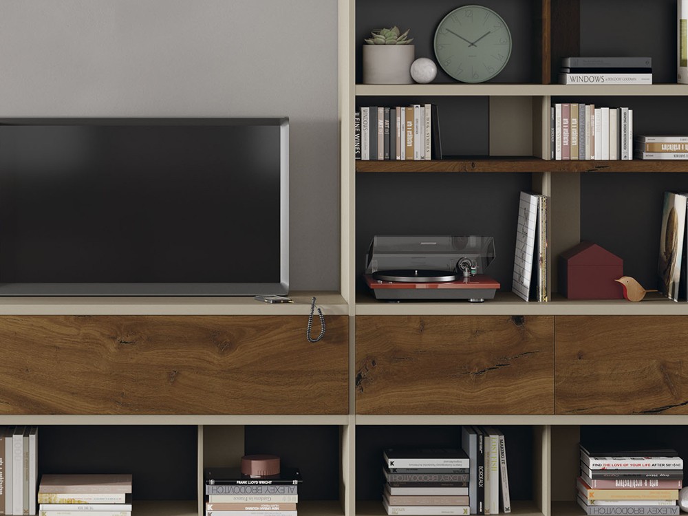 Mueble para salón en safari y chapa vintage Line Vive - 2