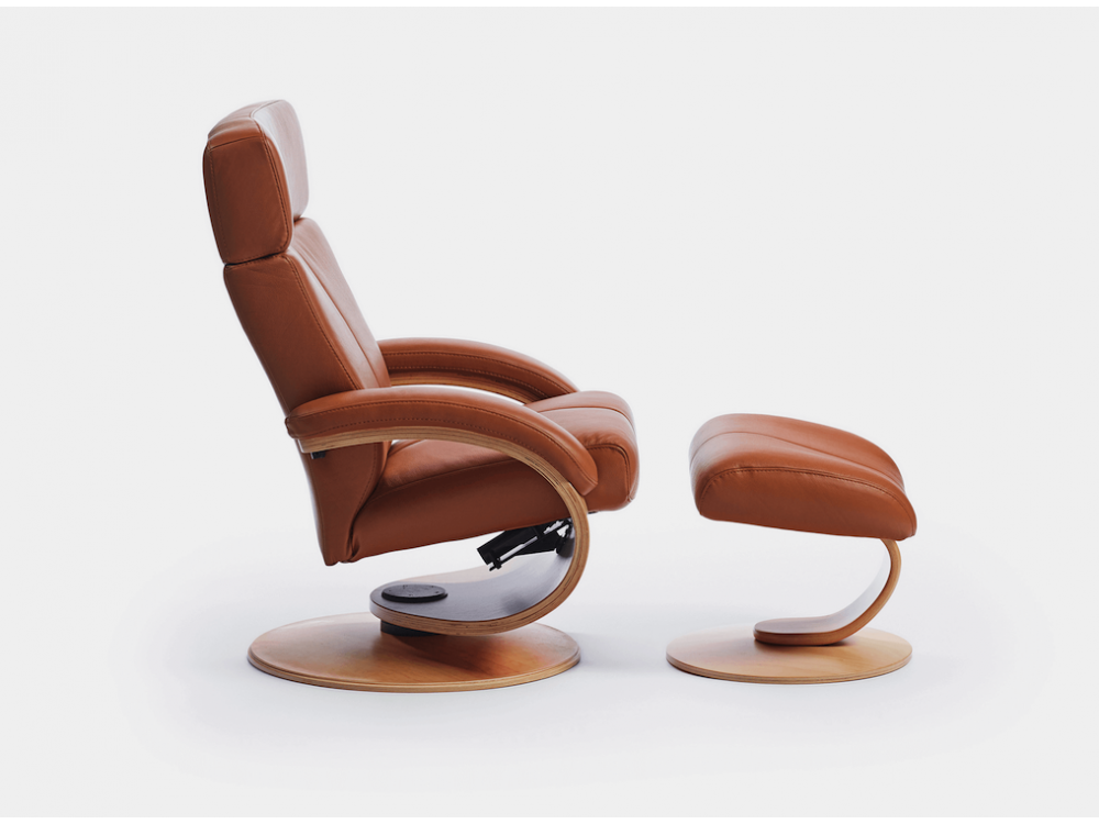 Butaca de madera reclinable y giratoria Ciao Tajoma - 4