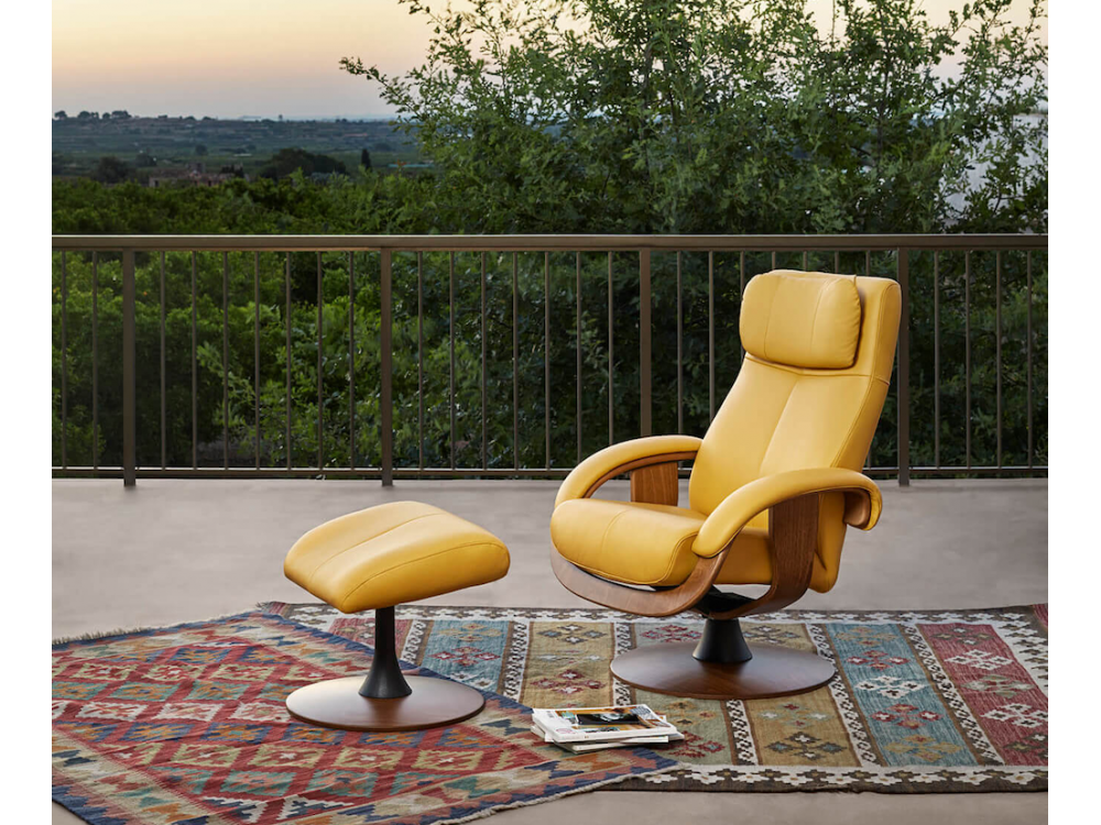 Butaca de madera con cabezal ajustable Katia Tajoma - 4