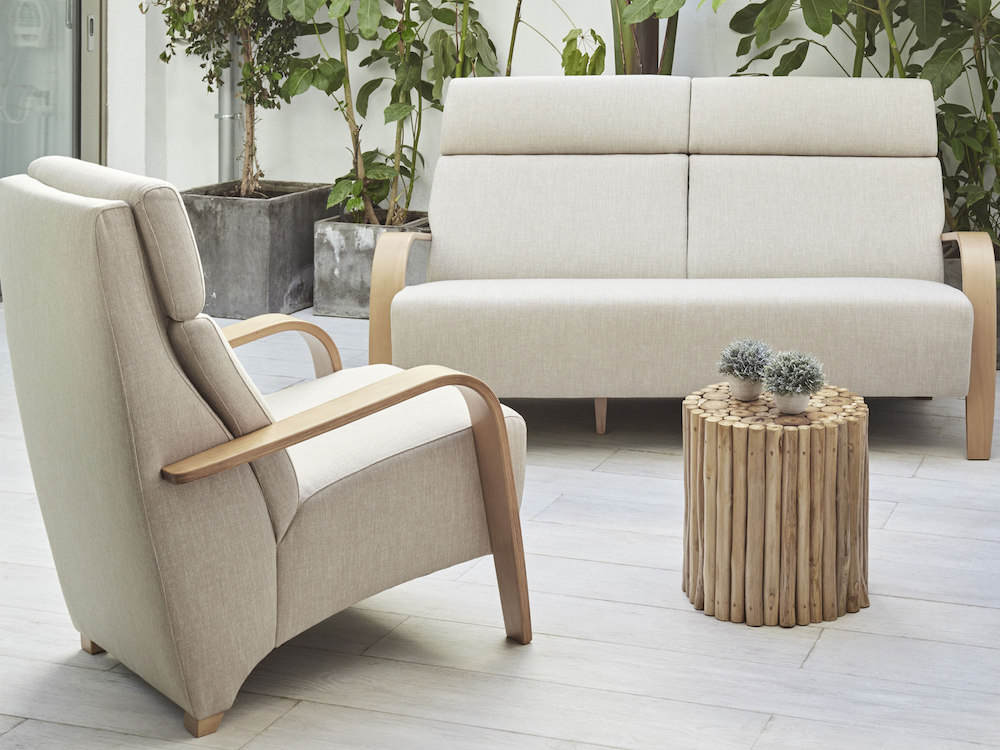 Butaca con patas curvadas Nicky Tajoma - 3