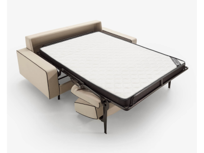 Diseño contemporáneo, apertura italiana y máxima ergonomía. Due, el sofá cama que lo tiene todo.