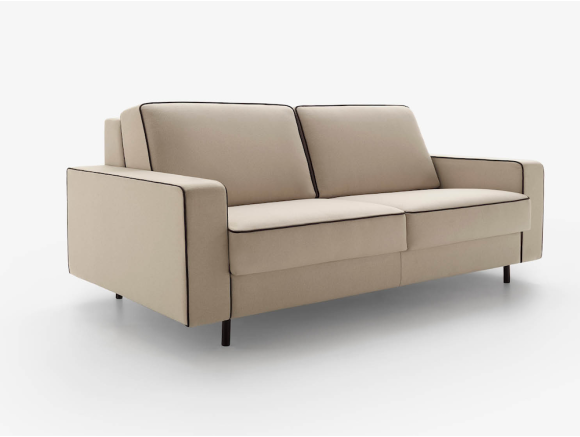 Due, un sofá cama elegante y funcional que se transforma con un solo gesto.