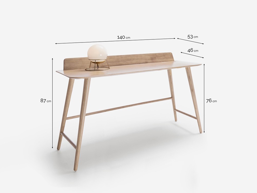 Medidas del escritorio Besk de Beltá Frajumar personalizable