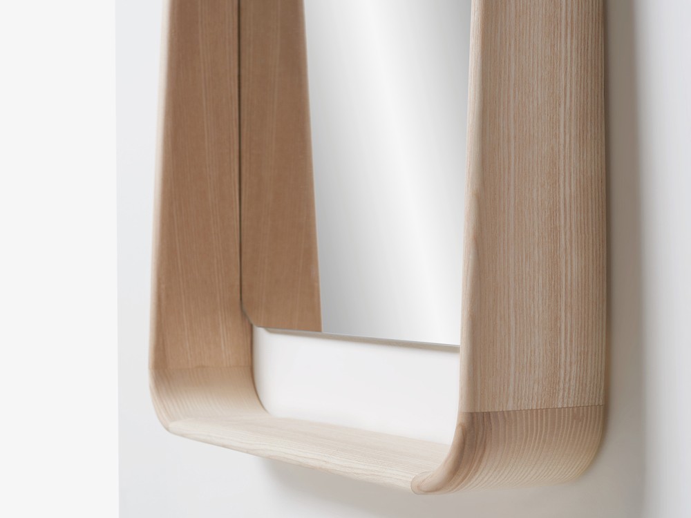 Espejo decorativo Skon XL rectangular, elegancia atemporal en madera natural