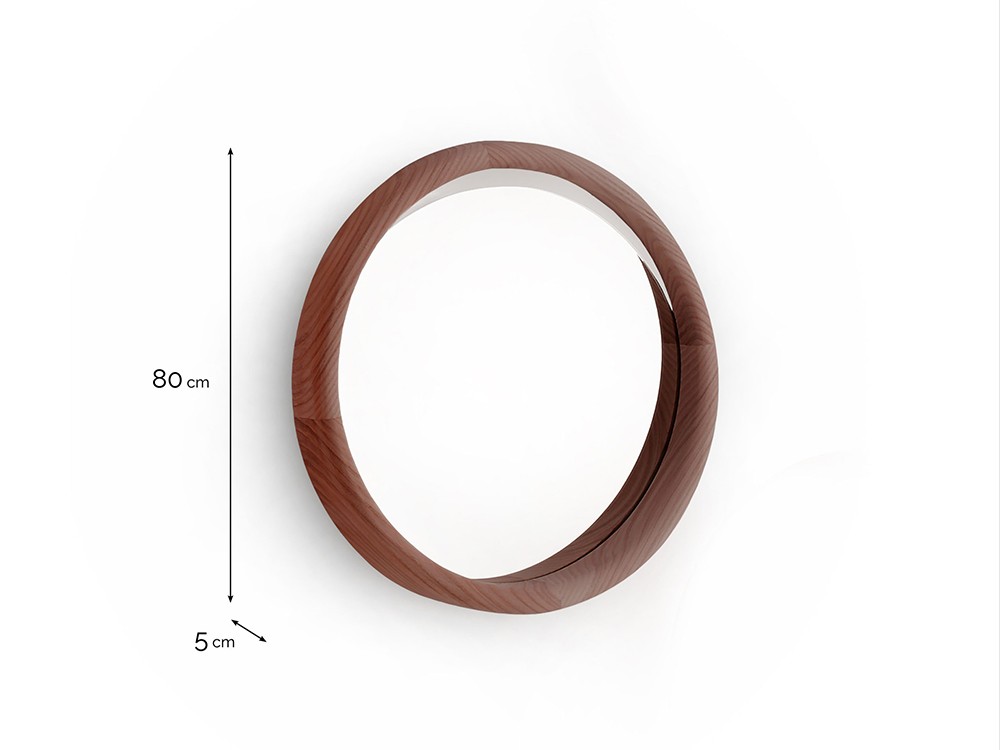 Medidas del espejo redondo Skon L de Beltá Frajumar