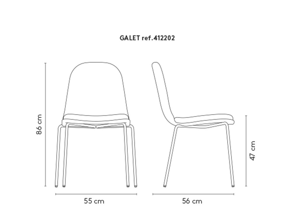 Silla Galet apilable 4122 Mobliberica - 5