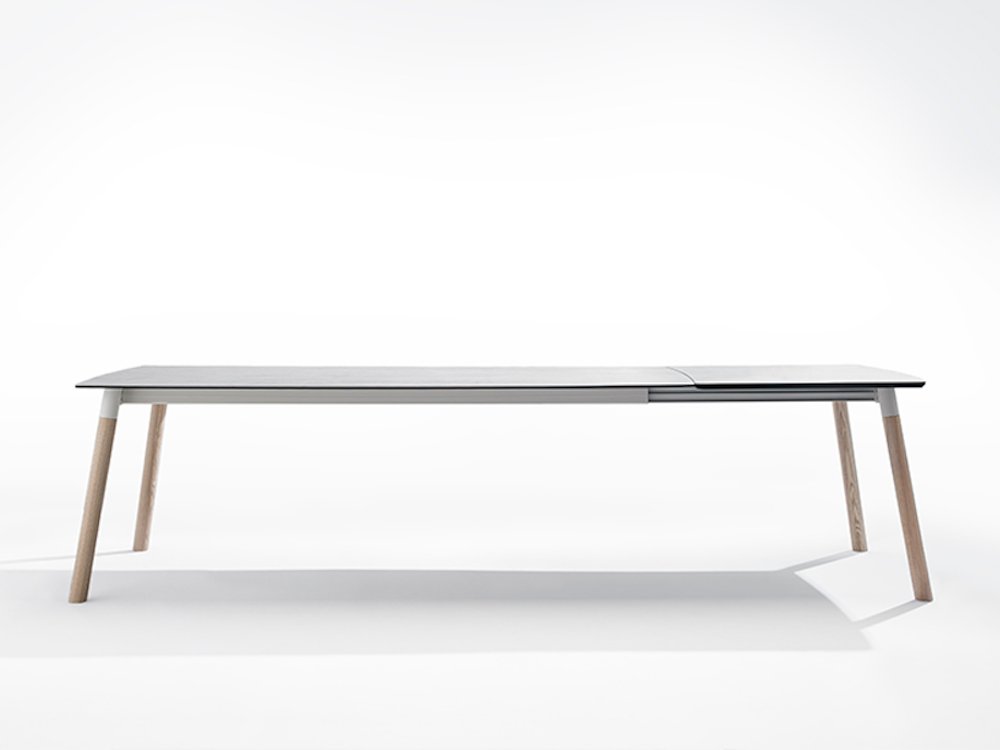 Mesa fija y extensible con patas de madera Köln Mobliberica - 4