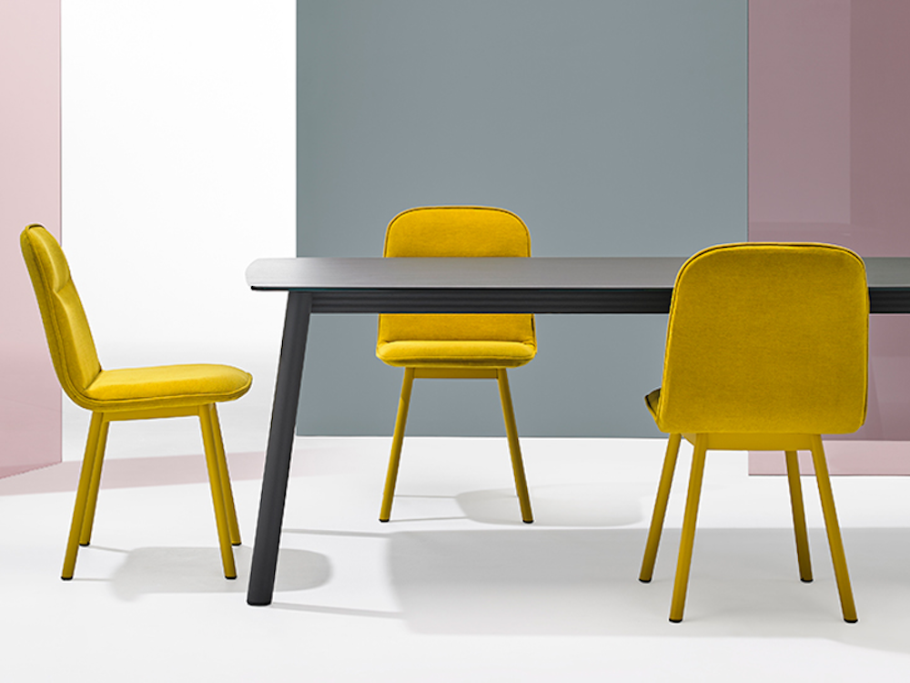 Mesa con patas de metal fija o extensible Köln Mobliberica - 2