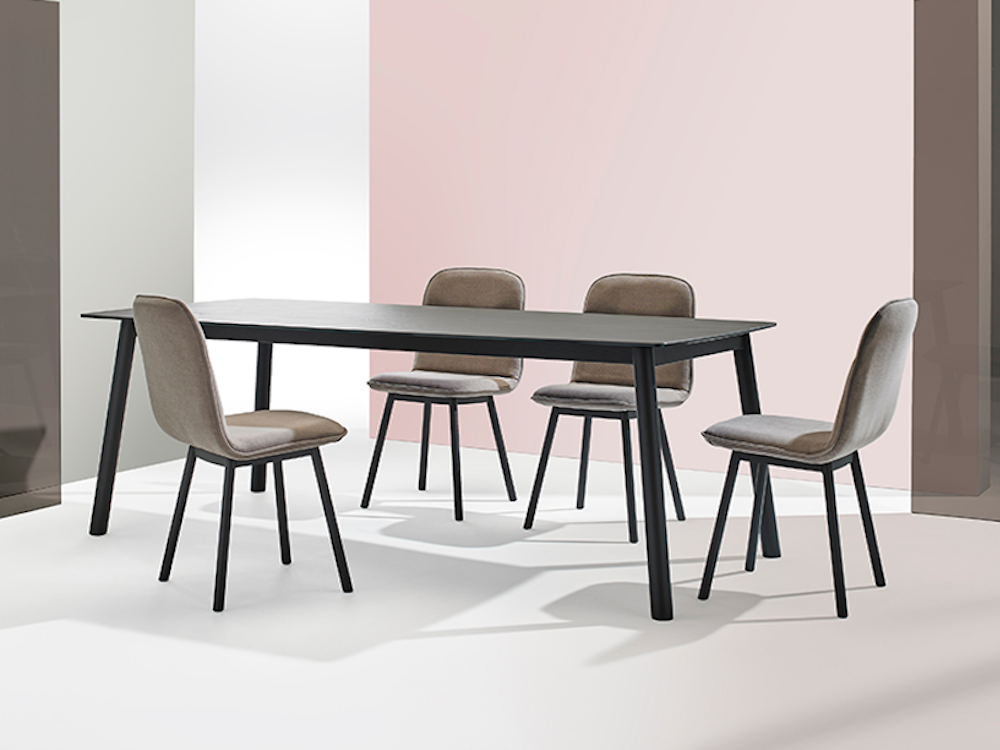 Mesa con patas de metal fija o extensible Köln Mobliberica - 4