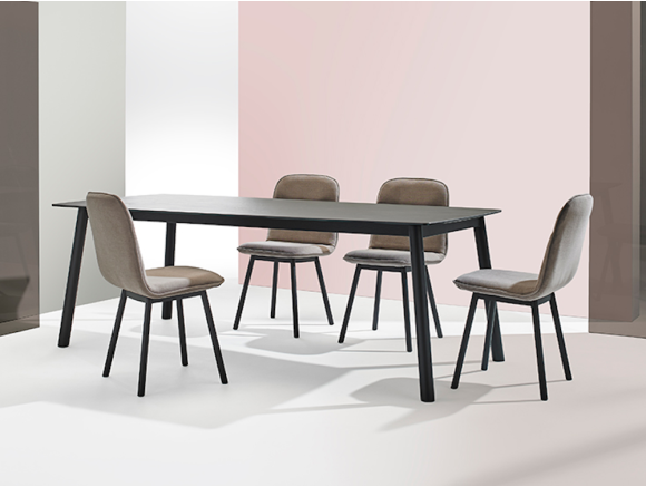 Mesa con patas de metal fija o extensible Köln Mobliberica - 4