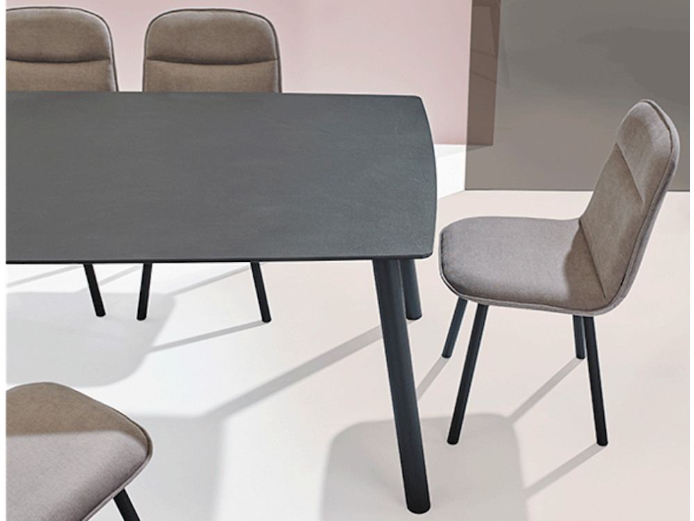 Mesa con patas de metal fija o extensible Köln Mobliberica - 5