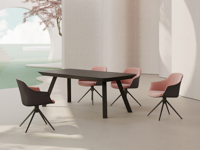 Mesa de comedor extensible rectangular Esla Mobliberica - 1