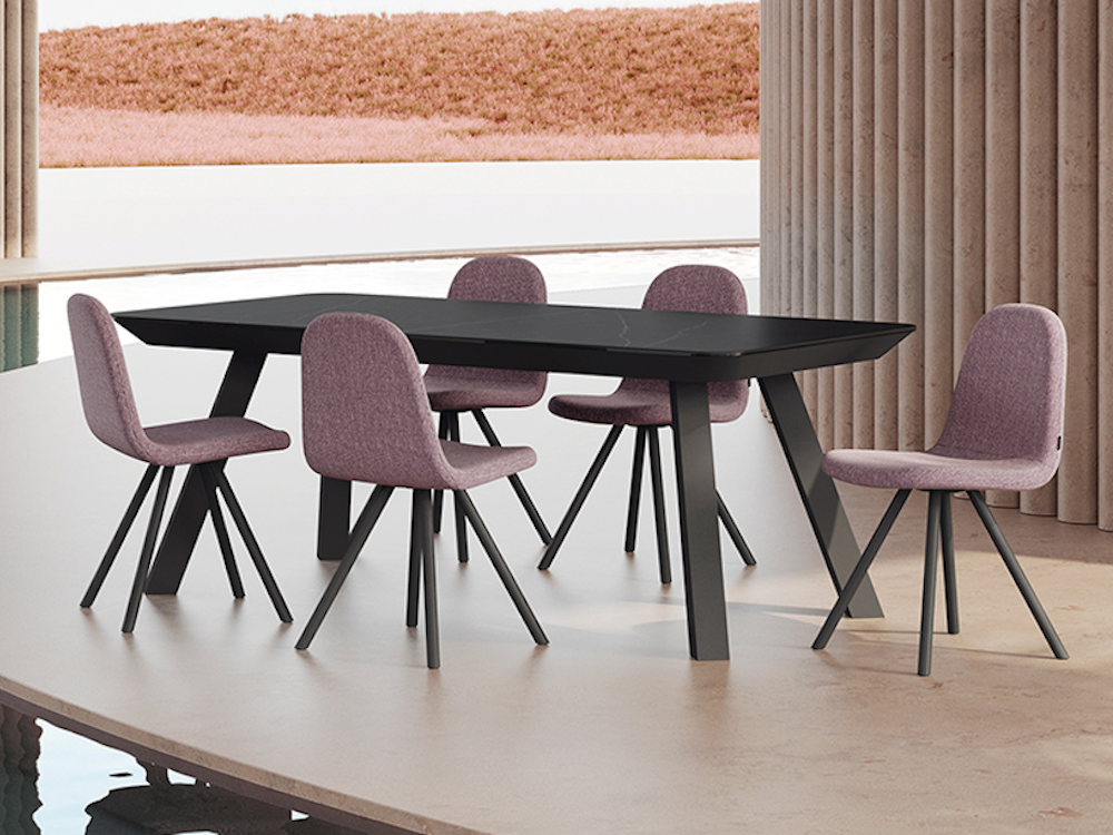 Mesa de comedor extensible rectangular Esla Mobliberica - 2