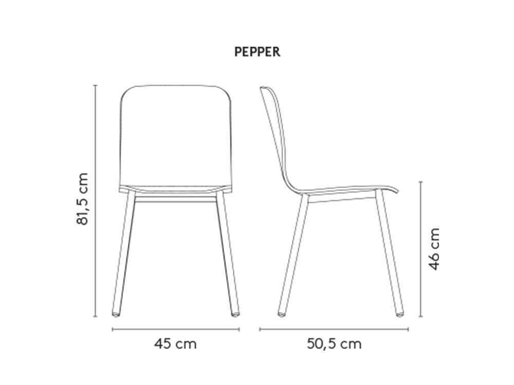Silla de madera Pepper Mobliberica - 2