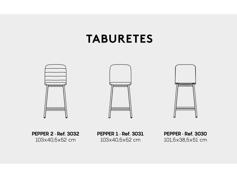 Taburete Pepper Mobliberica - 5