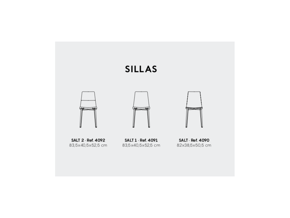 Silla tapizada Salt Mobliberica - 2
