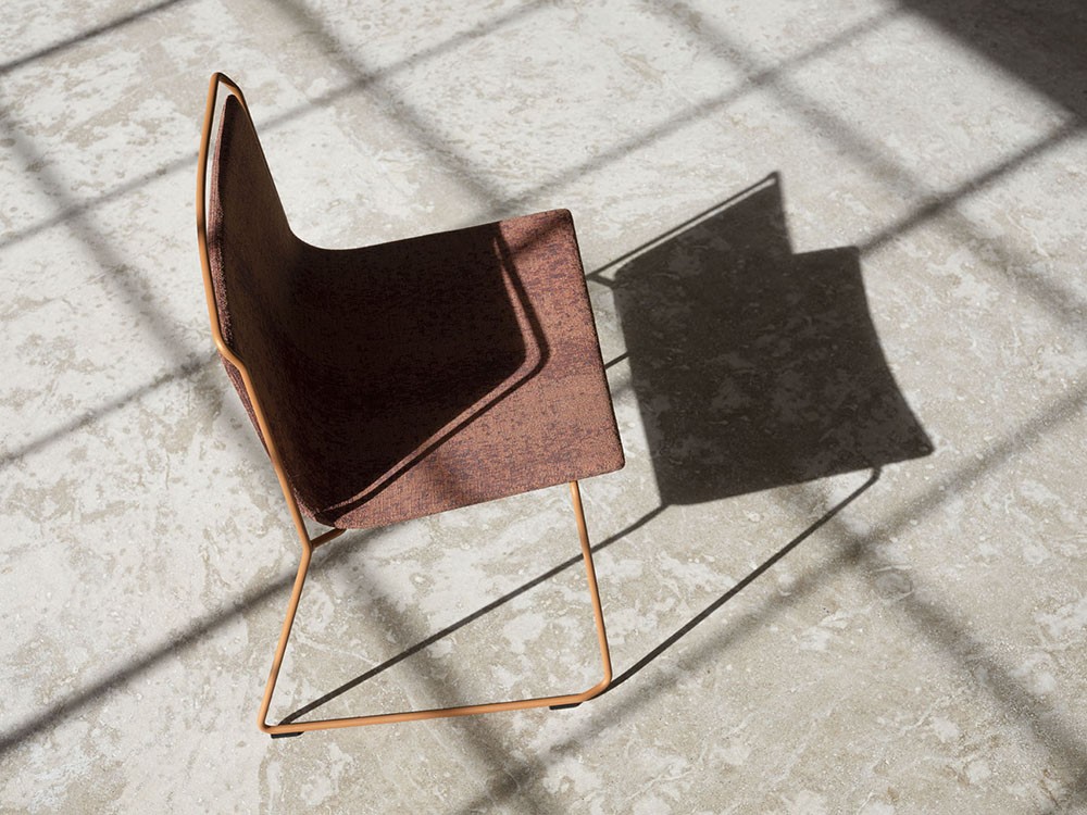 Silla tapizada con estructura de acero Alo XL Ondarreta - 33