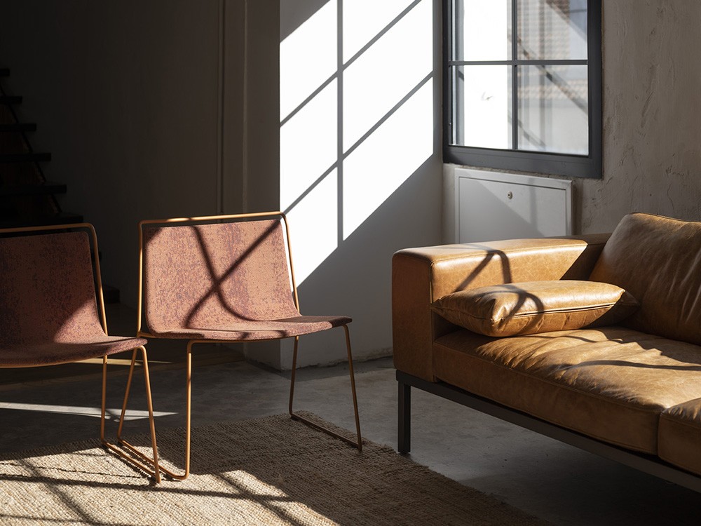 Silla tapizada con estructura de acero Alo XL Ondarreta - 32