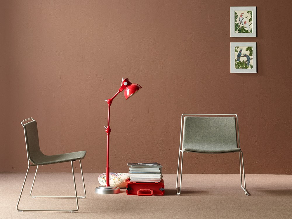 Silla tapizada con estructura de acero Alo XL Ondarreta - 31