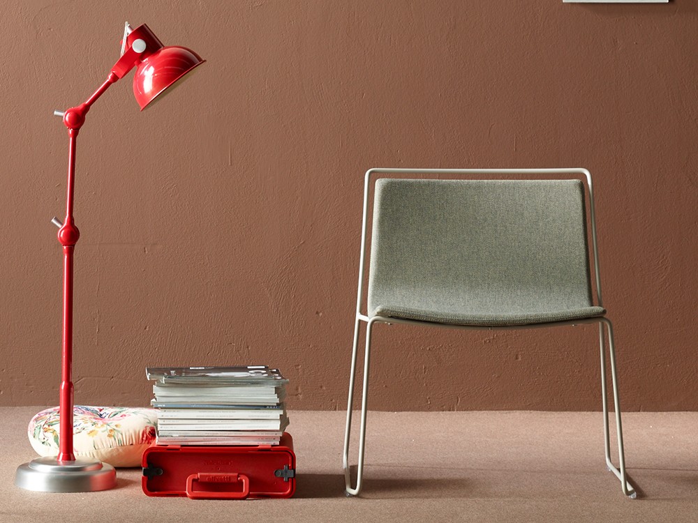 Silla tapizada con estructura de acero Alo XL Ondarreta - 36