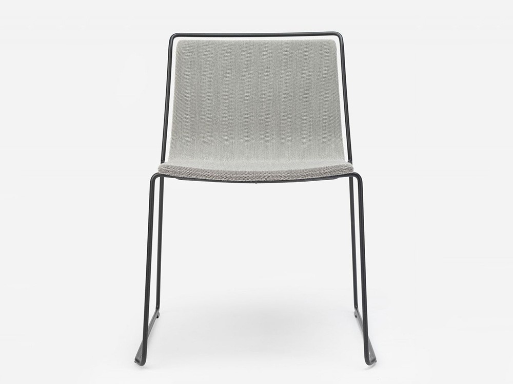 Silla tapizada con estructura de acero Alo Ondarreta - 4