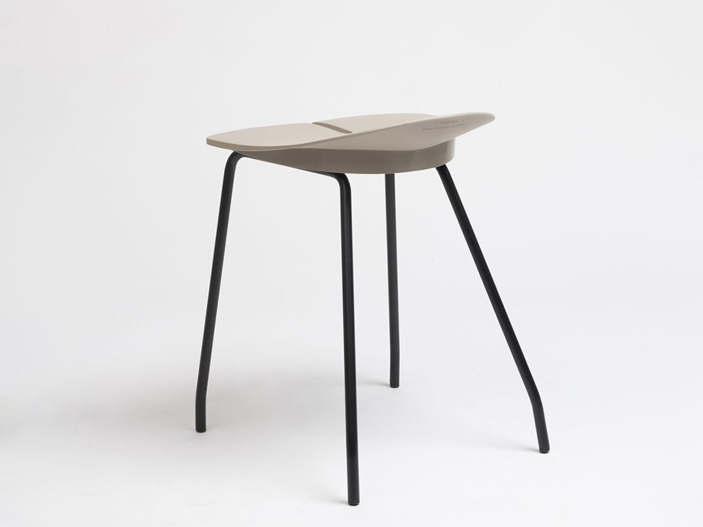 Taburete bajo Ant en acero y polipropileno Ondarreta - 2