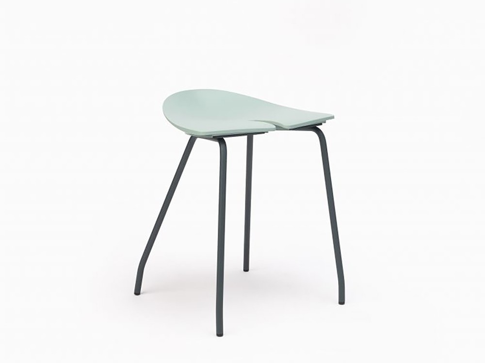 Taburete bajo Ant en acero y polipropileno Ondarreta - 14