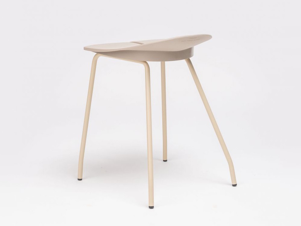 Taburete bajo Ant en acero y polipropileno Ondarreta - 23