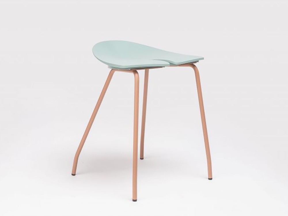 Taburete bajo Ant en acero y polipropileno Ondarreta - 32