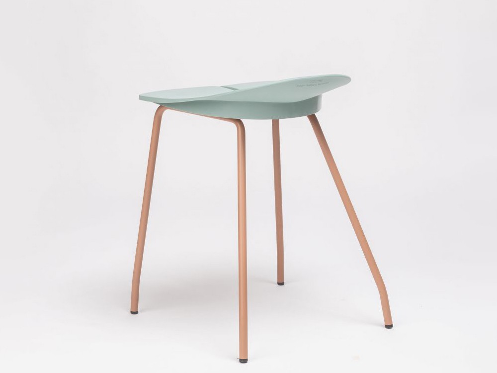 Taburete bajo Ant en acero y polipropileno Ondarreta - 36