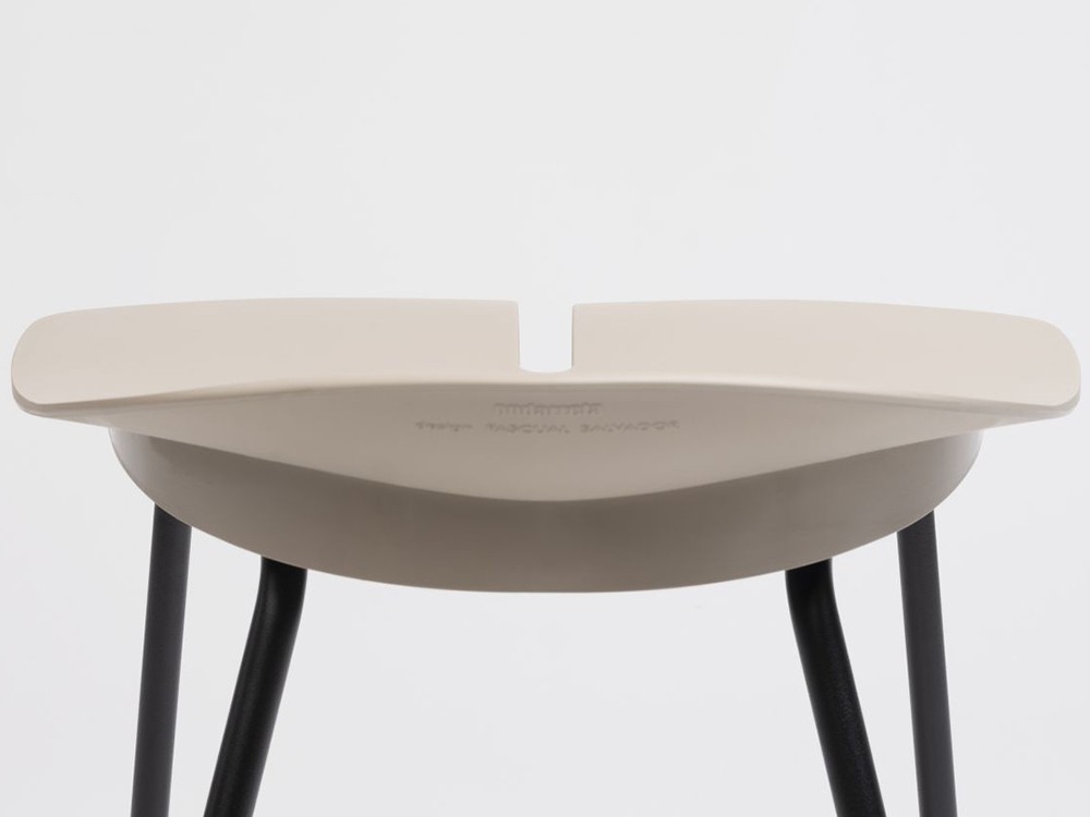 Taburete bajo Ant en acero y polipropileno Ondarreta - 6