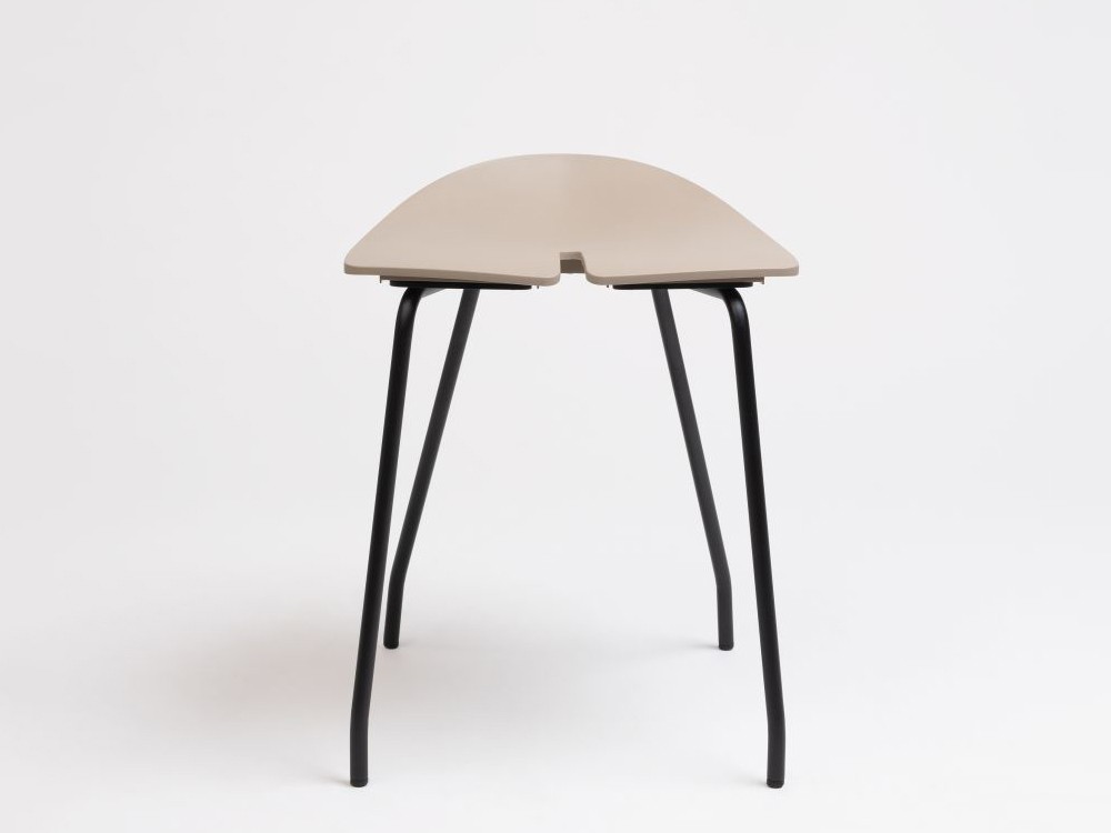 Taburete bajo Ant en acero y polipropileno Ondarreta - 4