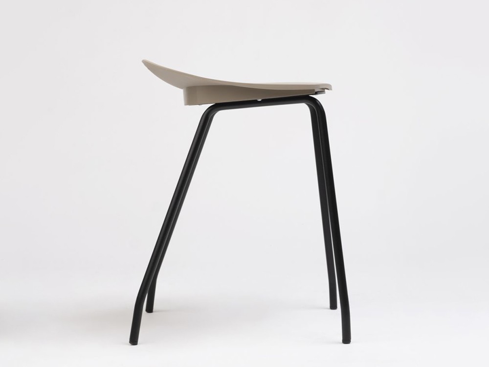 Taburete bajo Ant en acero y polipropileno Ondarreta - 3